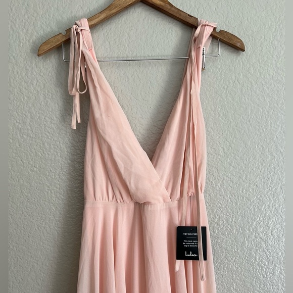 Dance the Night Away Blush Pink Backless Maxi Dress - Picture 4 of 10